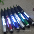 Environmental protection creativity Led Light Up Gift Soft touch Screen Pen Custom logo Stylus Promotion Ballpoint Pen